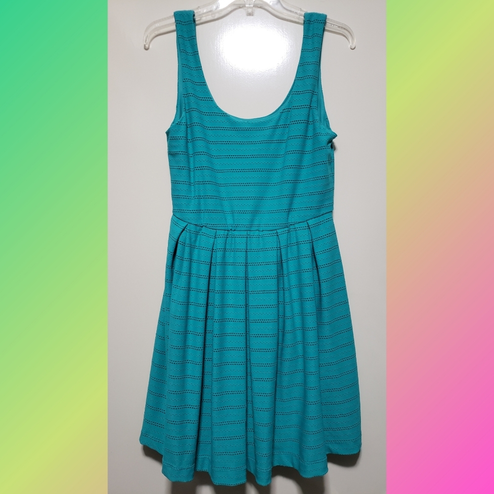 B. Darlin Teal Lace Dress